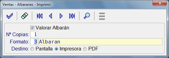 Albaranes
                                    Imprimir