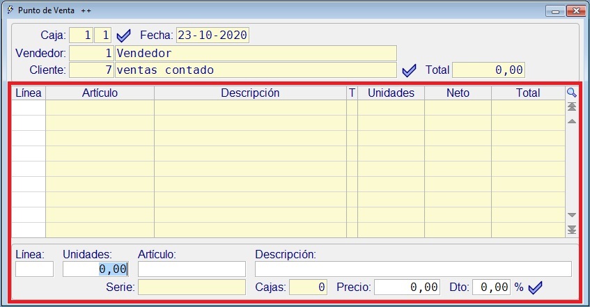 TPV Lineas