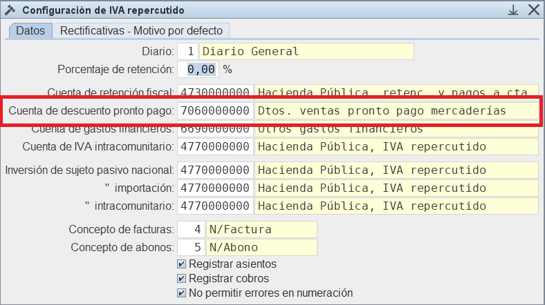 Configuracin Iva
                                  Repercutido