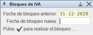 Anular Bloqueo del
                                    IVA