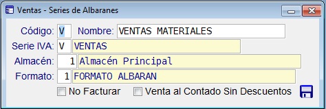 Series de Albaranes